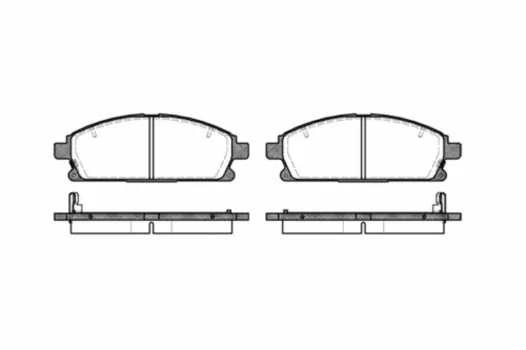 674 12 572466B !колодки дисковые п.\ Nissan Patfinder 97>/X-Trail 97>, Nissan Infiniti Q45 89-01