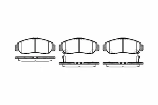 747 12 D5100M-01=Y05-5100M !колодки дисковые п.\ Honda Jazz 1.2i/1.4 02>/Stream 1.7i/2.0i 01>