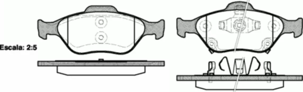 766 12 FDB1890 [044650D050] !колодки дисковые п.\ Toyota Yaris 1.0/1.3 06>