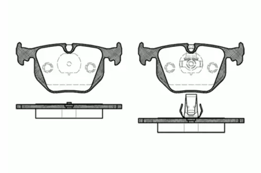 Тормозные колодки дисковые задняя ось REMSA 0381.20