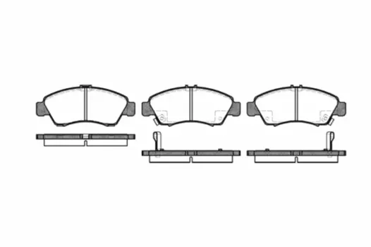 419 02 FDB777=572324B !колодки дисковые п.\ Honda Civic 1.3i-1.6i &16V 91-01