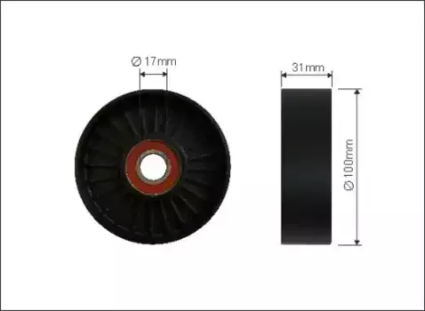 426-00 РОЛИК П/КЛИН. РЕМНЯ LEX GS, IS, TO SUPRA 3.0L CAFFARO