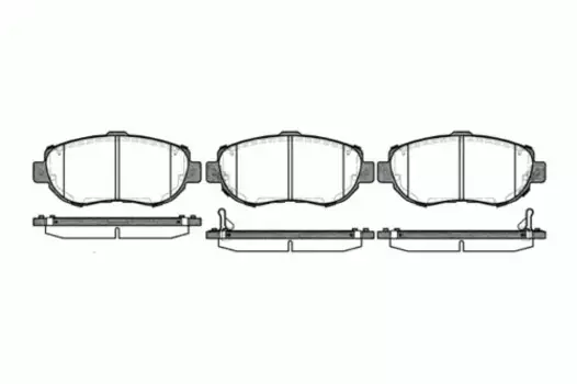 456 02 FDB1564=D2126M-01=Y02-2126M !колодки дисковые п.\ Lexus IS 200/300 2.0/3.0 99>
