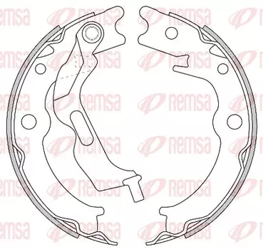 4627 00 колодки ручного торм.!\ Daewoo Lacetti 1.5 04>