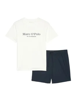 Пижама Marc OPolo Long Pajamas, цвет Blue/White