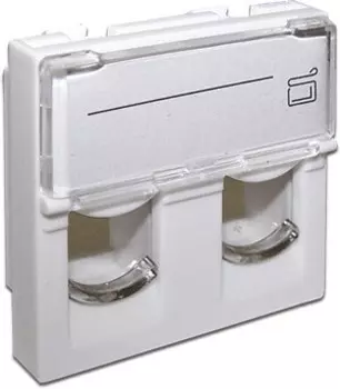 Вставка Lanmaster LAN-SIP-24L-WH Keystone белый (упак.:1шт)