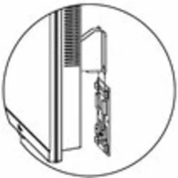Wall mount bracket kit for RealPresence Group Convene (7200-52850-001). Supports VESA 50x100 and 100x100. includes 2