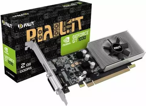 Видеокарта Palit GeForce GT 1030 2 ΓБ Retail