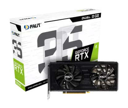 Видеокарта Palit GeForce RTX 3050 8 ΓБ Retail