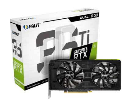 Видеокарта Palit GeForce RTX 3060 Ti 8 ΓБ Retail