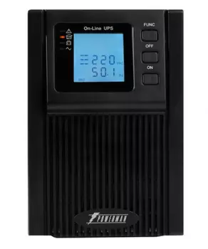 UPS POWERMAN Online 3000, LCD, dual conversion, 3000VA, 2400W, 3 eurosockets with backup power, USB, RS232, SNMP slot,