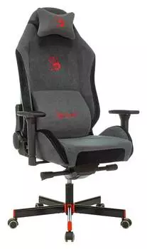 Кресло игровое A4Tech Bloody GC-420, обивка: ткань, цвет: серый