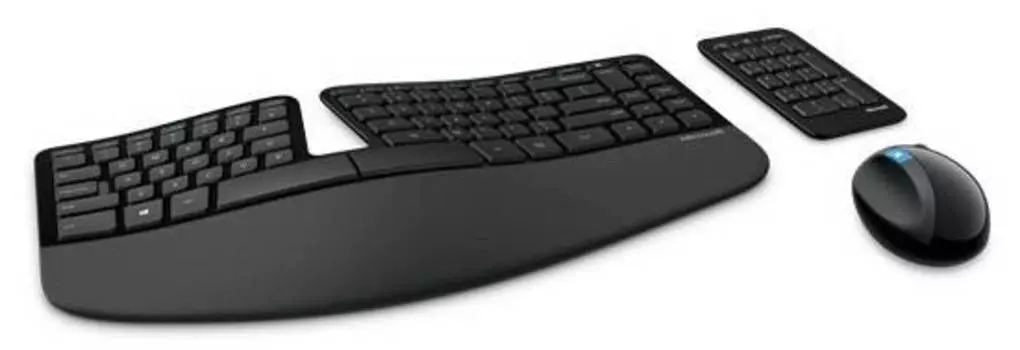Комплект клавиатура+мышь Microsoft Sculpt Ergonomic черный/черный (l5v-00017)