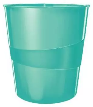 Корзина для бумаг Leitz WOW 15л. бирюзовый (52781051)