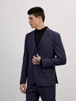 Пиджак с шерстью в клетку 3XL(58)