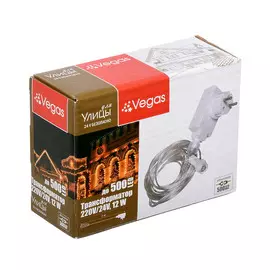 Трансформатор Vegas максимально 500 LED 220V 12 Вт