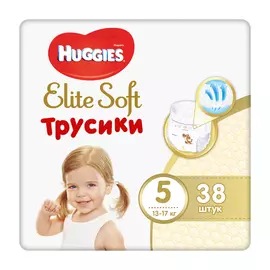 Трусики Huggies Elite Soft 5 (12-17 кг) 38 шт