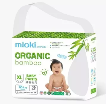 Трусики-подгузники Marabu Марабу Bamboo XL 12+ кг 36 шт