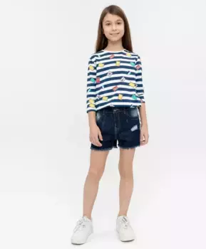 Синие джинсовые шорты Button Blue (104)