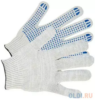ПЕРЧАТКИ Х/Б С ПВХ НАПЫЛЕНИЕМ "ЛЮКС" (ТОЧКА) 40-42 ГР. (10/300) 10 КЛАСС