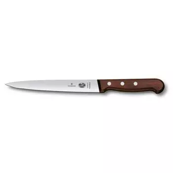 Нож филейный Rosewood, гибкое лезвие, 18см ручка розовое дерево Victorinox | 5.3700.18