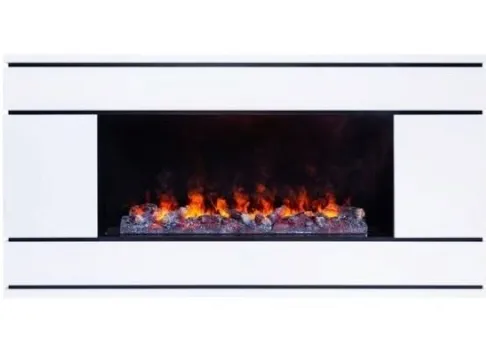 Электрокамин с широким очагом 3D Real-Flame