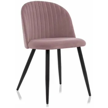Стул Woodville на металлокаркасе Gabi 1 light purple / black 15085