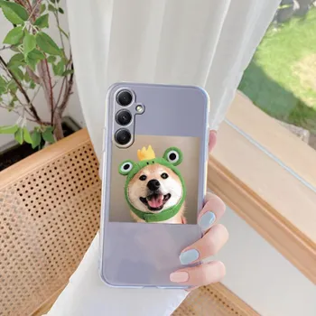 Мягкий силиконовый прозрачный чехол для Xiaomi Redmi 13C Note 13 Pro Samsung A55 A54 A34 S24 iPhone 14 15 забавный собачий узорчатый защитный противоударный чехол для камеры Samsung Galaxy S20 FE