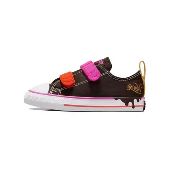 Чак Тейлор All Star Willy Wonka X Easy On Low TD 'Chocolate Drip', кроссовки Converse, цвет Brown Pink