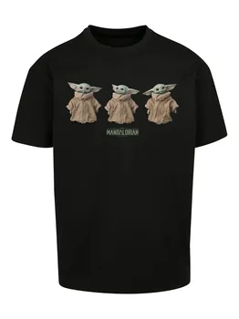 Рубашка F4NT4STIC Star Wars The Mandalorian The Child Poses, черный