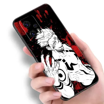Чехол для телефона с изображением аниме дзюдзюцу кайсен для Xiaomi POCO F2 F3 M2 M3 M4 X3 X4 Pro NFC F4 GT 5G F1 X2 C3 C31 C40 M5S, мягкий черный чехол из ТПУ Xiaomi POCOphone F1