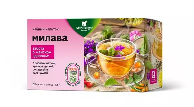 Травяной чай "Милава", 20 ф-п*1,5 гр, Алтай Селигор