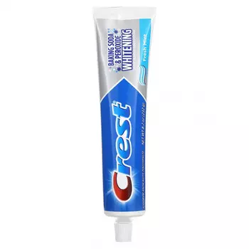 Crest, Пищевая сода и отбеливающая зубная паста с фтором, свежая мята, 232 г (8,2 унции)