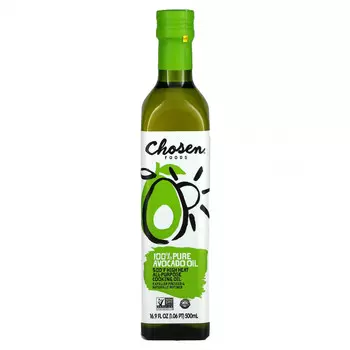 Chosen Foods, 100% чистое масло авокадо, 500 мл (16,9 жидк. Унции)