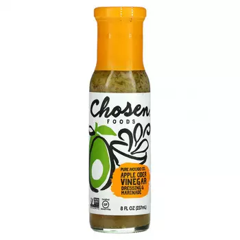 Chosen Foods, чистое масло авокадо, для заправки и маринада, яблочный уксус, 237 мл (8 жидк. унций)