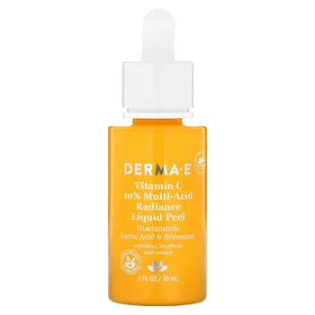 DERMA E, Витамин C, 10% мультивитаминный пилинг для сияния кожи, 30 мл (1 жидк. Унция)