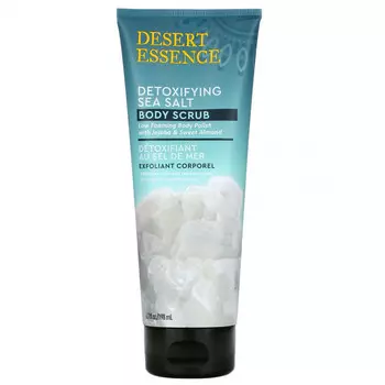 Desert Essence, Детоксифицирующий скраб для тела с морской солью, 198 мл (6,7 жидк. Унции)