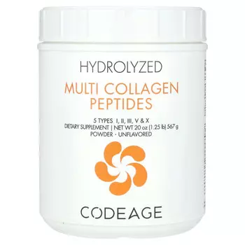 Codeage, гидролизованные пептиды коллагена, нейтральный вкус, 567 г (20 унции)