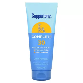 Coppertone, Солнцезащитный лосьон, комплексный, SPF 30, 207 мл (7 жидк. Унций)