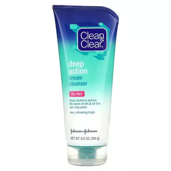 Clean & Clear, Deep Action, очищающий крем, 184 г (6,5 унции)