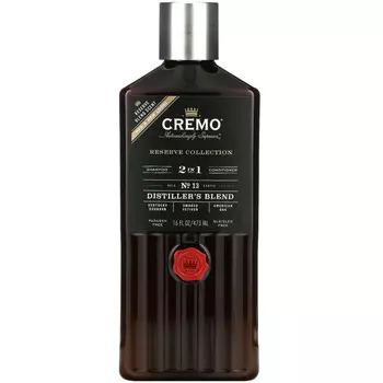 Cremo, Reserve Blend, 2 in 1 Shampoo & Conditioner, No. 13, Distillers Blend, 16 fl oz (473 ml)