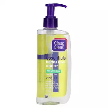 Clean & Clear, Essentials, пенка для умывания, для чувствительной кожи, без отдушек, 240 мл (8 жидк. Унций)