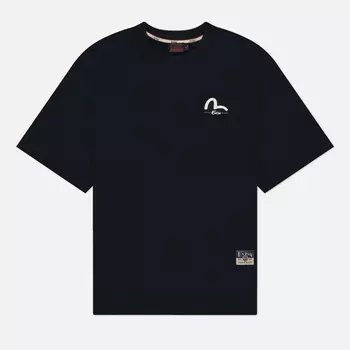 Мужская толстовка Evisu The Great Wave & Seagull Print, цвет чёрный, размер XXL