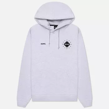 Мужская толстовка F.C. Real Bristol Big Logo Team Hoodie, цвет серый, размер M