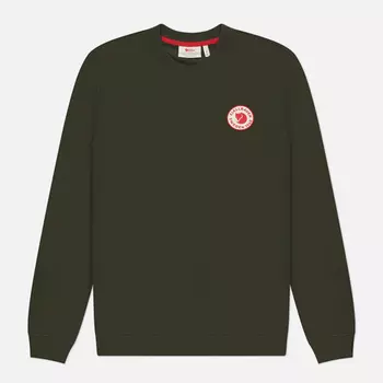 Мужская толстовка Fjallraven 1960 Logo Badge, цвет оливковый, размер XXL
