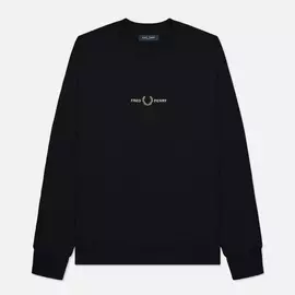 Мужская толстовка Fred Perry Embroidered Logo, цвет чёрный, размер M