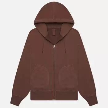 Мужская толстовка FrizmWORKS OG Pigment Dyeing Hoodie Zip Up Parka, цвет оранжевый, размер L