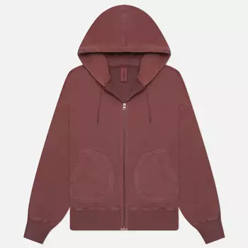 Мужская толстовка FrizmWORKS OG Pigment Dyeing Hoodie Zip Up Parka, цвет розовый, размер L