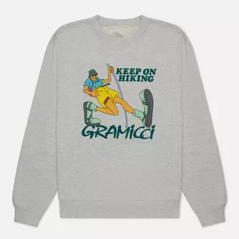 Мужская толстовка Gramicci Keep On Hiking, цвет серый, размер XL