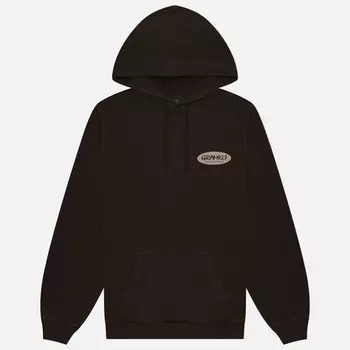 Мужская толстовка Gramicci Original Freedom Oval Hoodie, цвет коричневый, размер L